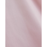 Chemise col italien en popeline rayée rose