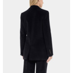 Veste Tailleur En Velours Côtelé Noir Femme