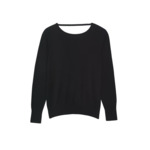 Pull Afida Pull dos nu cachemire col rond femme