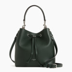 Sac seau Louise en cuir grainé