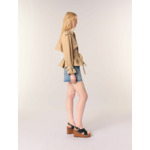 Trench court clouté