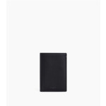 Porte cartes vertical 2 volets avec poche billets Martin en cuir lisse