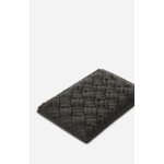 Porte Monnaie En Cuir Tressé Cuir D'agneau Tressé