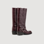 Bottes hautes à bouts carrés
