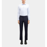 Pantalon De Costume Bleu Marine En Laine Homme