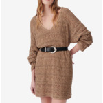 Robe Courte En Crochet Col V Lizami