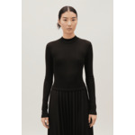Robe Twist maille plissée noire