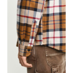 Surchemise à chevrons avec motif à carreaux