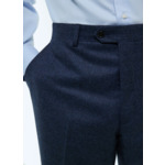 Pantalon ajusté en flanelle de laine