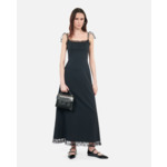 Robe Longue Noire Avec Dentelle Femme