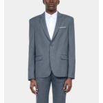 Veste De Costume En Laine Bleue Homme