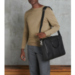 Porte documents 15" Charles en cuir grainé grand modèle