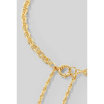 Collier double chaîne perle