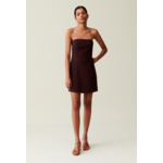 Robe courte bustier cappucino