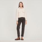 Manteau court boutonné
