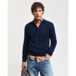 Extra Fine Merino Wool Polo Sweater
