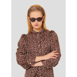 Robe Rivoltina-Chocolat en Viscose