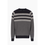 Pull-over marine/bois flotté