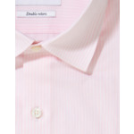 Chemise Contemporaine en popeline rayée rose