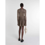 Robe courte en maille brillante