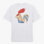 T-shirt Rugby Nation FRANCE blanc à col rond en coton