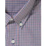 Chemise en popeline à carreaux rouge