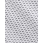 Chemise col figaret en popeline rayée marine