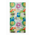 FOULARD NEWSPAPER COLORS RECTANGLE