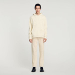 Hoodie à capuche orné de fleurs