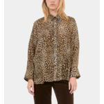 Chemise En Soie Imprimé Léopard Femme