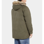 Parka À Capuche Kaki Homme