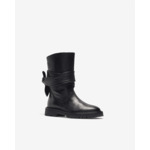 Boots En Cuir À Nœud Letizi