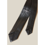 Cravate cuir noir