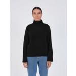 Pull col roulé ML Vekina NOIR