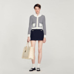 Cardigan en maille bouclette