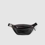Sac banane large en cuir lisse