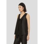 Top Topaze-Noir en Polyester