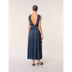 Robe longue plissée