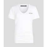 V-NECK RUCHED DETAIL T-SHIRT