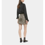 Jupe Courte À Sequins Dorée Femme