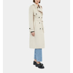 Trench Coat Droit Long Femme