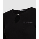 KEYHOLE DETAIL KNIT DRESS