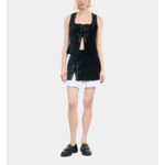 Jupe Courte En Velours Noir Femme