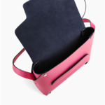 Petit sac bandoulière Justine en cuir lisse