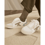 Baskets blanches & beiges