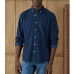 Chemise en velours College Dusky Navy