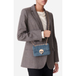 Petit Sac Moon En Velours Made In Italy