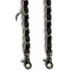 Bandoulière Chaîne Et Cuir