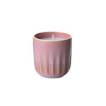 Perlemor Home - Bougie parfumée, rose, en porcelaine haut de gamme