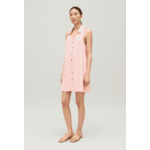 Robe courte babydoll boutonnée